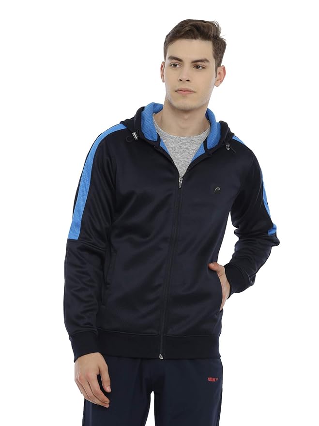 Proline Active Polyester Blue Sweatshirts For Men (PA19248L_NBXL