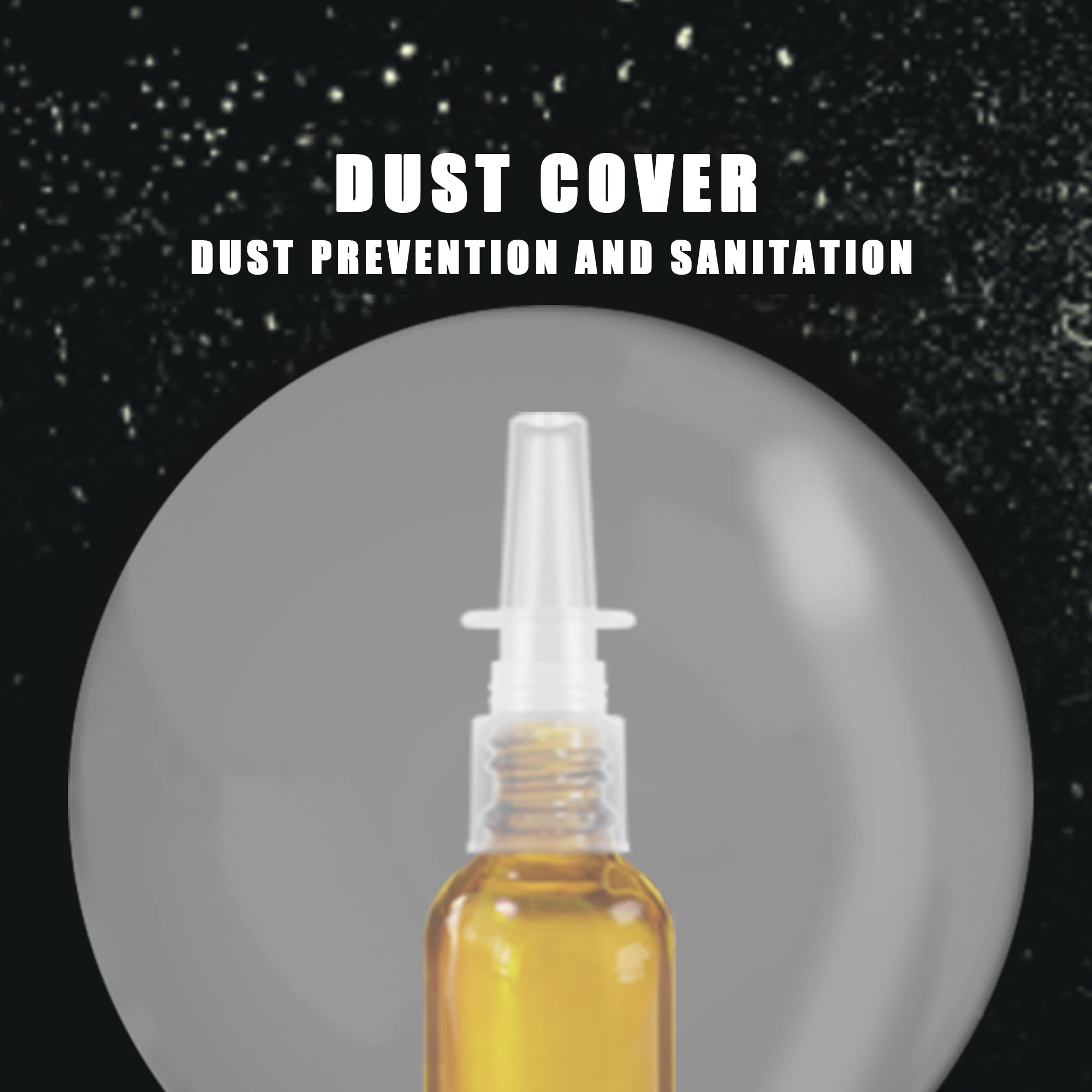 Nasal Spray Bottle 4Pcs 1oz (30ml) with Press Spray Head Refillable Portable Fine Mist, 2 Funnel, 1 Dropper,Labels,Glass Nose Spray Bottle Empty