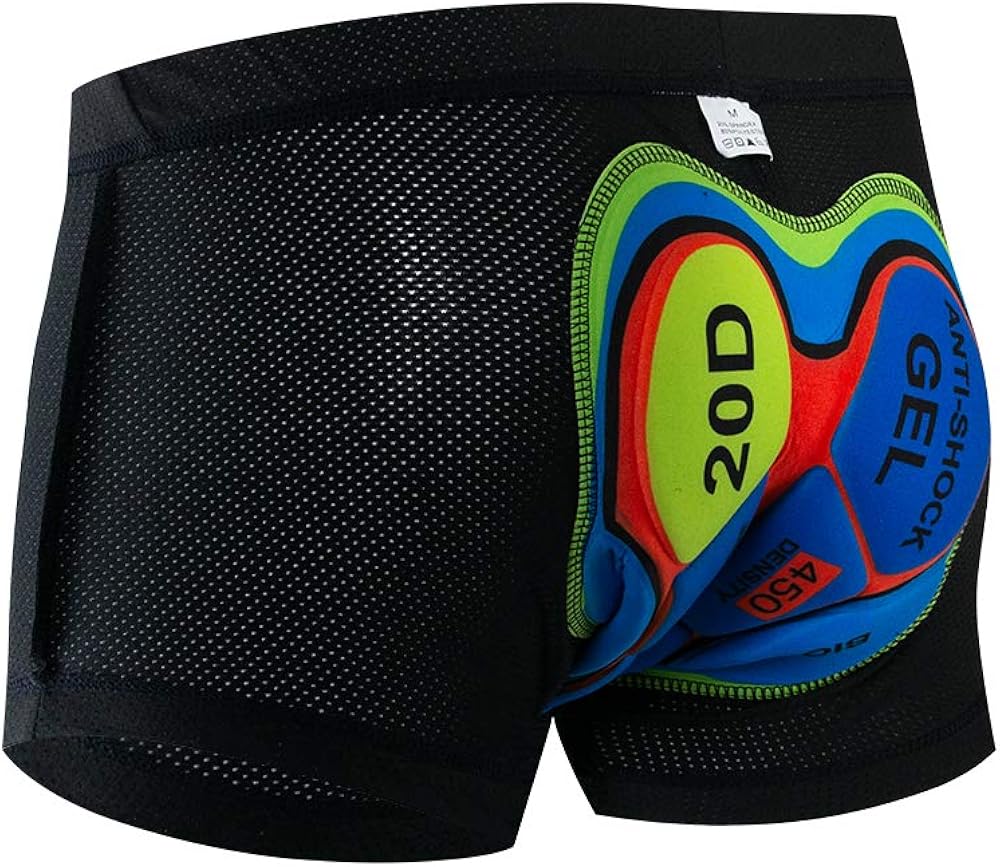 Weimostar Men's Cycling Underwear Gel Padded Shorts MTB Biking Half Pants Breathable: Clothing