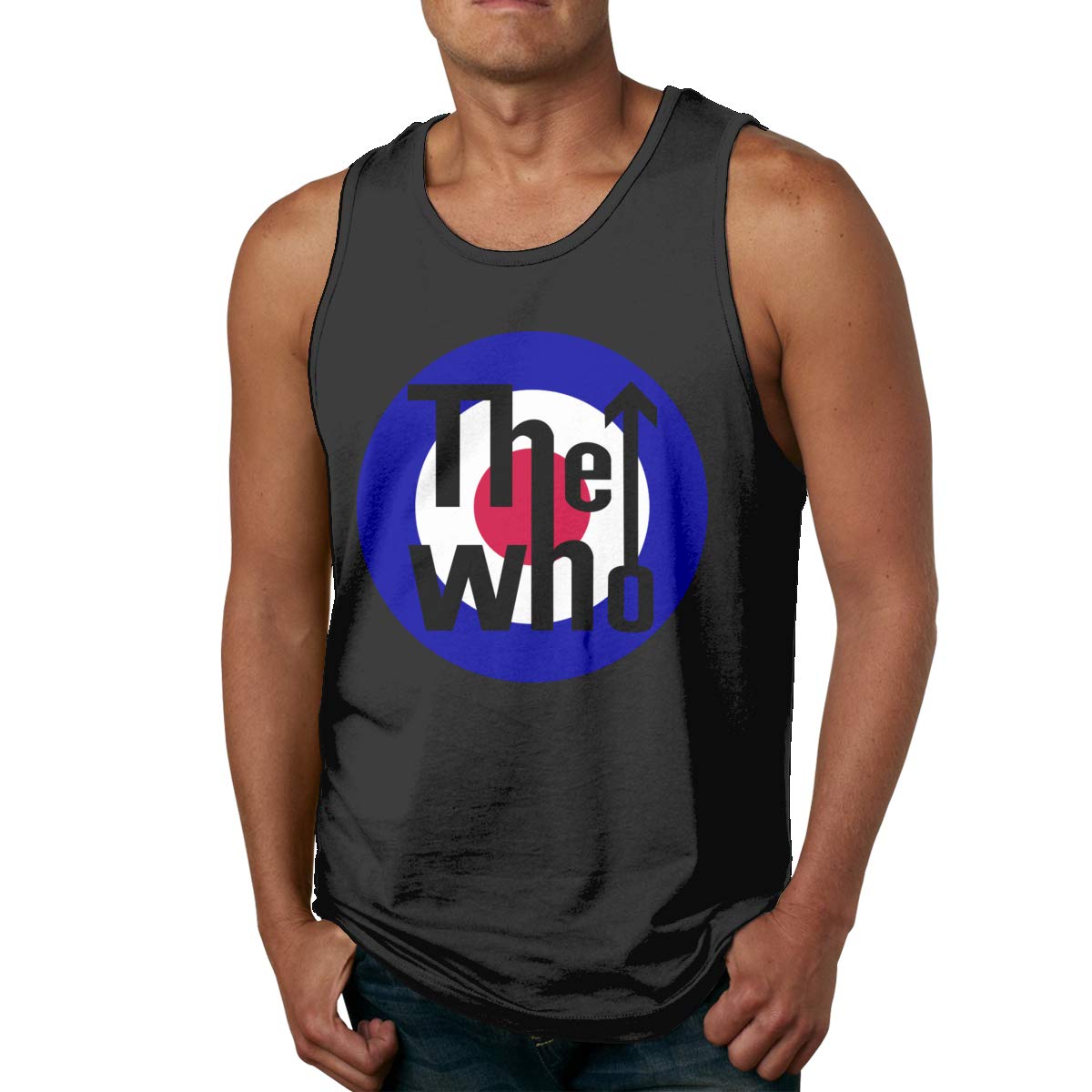 Smooffly The Who Logo Workout Muscle Bodybuilding Sleeveless T Shirts Tank Top