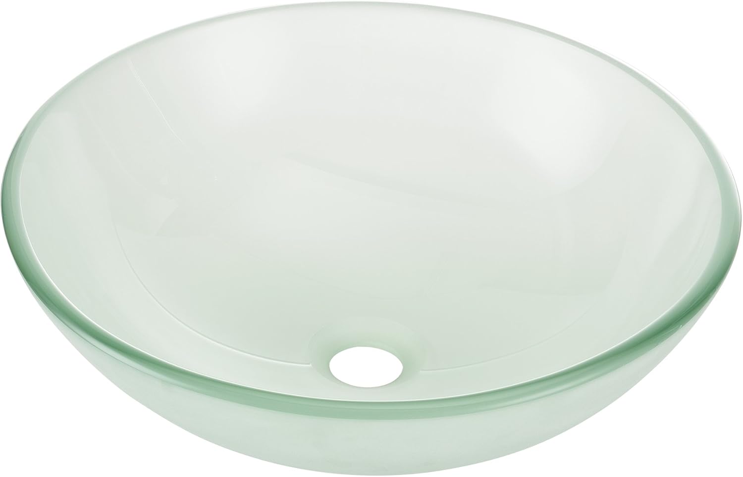 [neu.haus] Waschbecken in Milchglas-Optik rund (Ø42cm) Aufsatzbecken