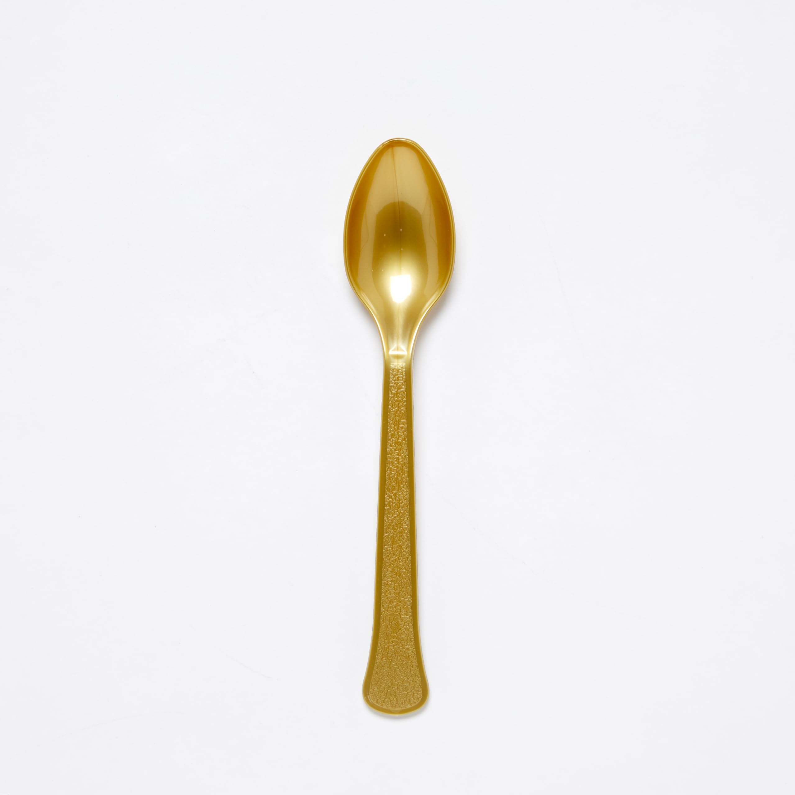 Amscan 9915405-214 - Gold Eco-Friendly Re-usable Dishwasher Safe Plastic Party Spoons - 24 Pack