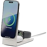 Native Union Rise 3-in-1 Magnetic Wireless Charger – Qi2 Certified & MagSafe – 15W Fast-Charging Foldable Charging Stand for iPhone Air, 17 with Charging for AirPods(Pro) & Apple Watch (Sandstone)
