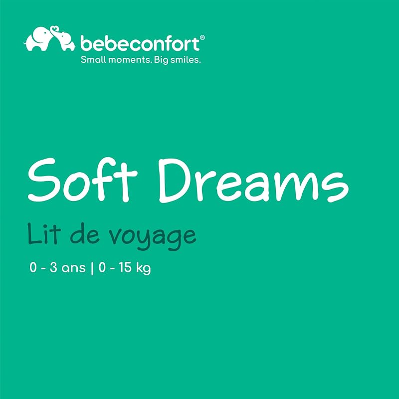 Soft Dreams, Lit Parapluie Bébé, 0–15 kg, Grey Mist