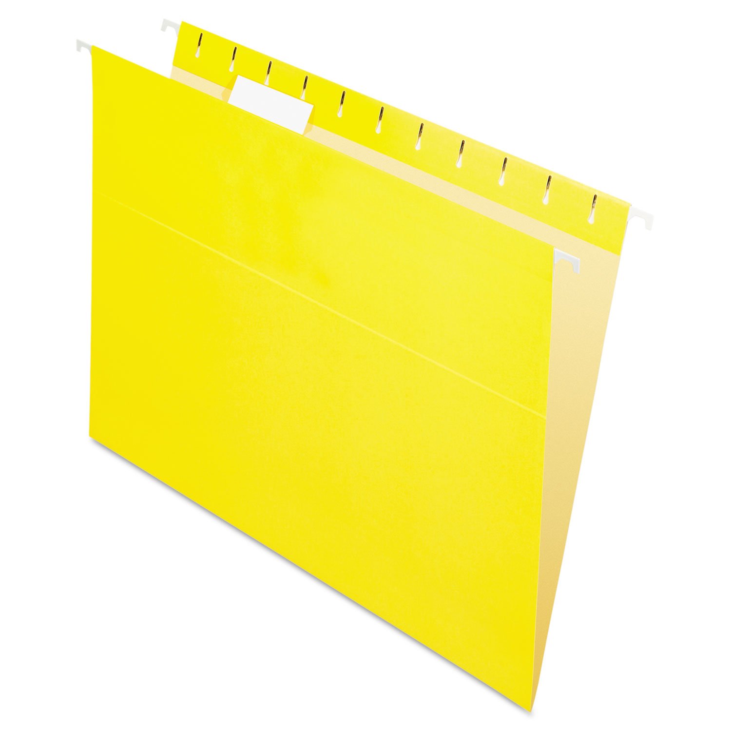Pendaflex 81606EE Recycled Hanging Folders, Letter Size, Yellow, 1/5 Cut, 25/BX (81606) — image 1