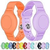 2 Pack Waterproof AirTag Bracelet for Kids, Hidden