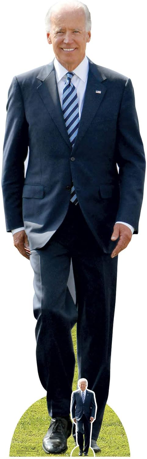 STAR CUTOUTS SC2260 USA President Joe Biden Lifesize Cardboard Standee with Free Mini Cutout Amazing Decoration for The Home Office