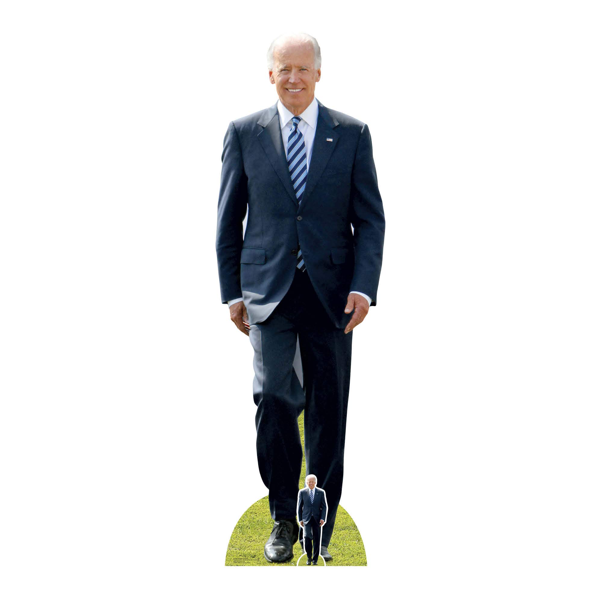 STAR CUTOUTS SC2260 USA President Joe Biden Lifesize Cardboard Standee with Free Mini Cutout Amazing Decoration for The Home, Office, Event, Solid, Multicolour, Regular