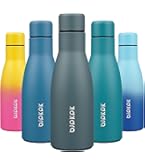 Konokyo - Botella De Agua 12 Oz, Termo De Metal Vacumm Con Aislamiento De Doble Pared De Acero Inoxidable Para Viajes Deportivos, Color Azul