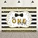 Happy 1st Birthday Backdrop Boy Gold Glitter Stripe First Birthday Background 7x5ft Mr. Onederful Backdrop for Birthday Party 1st Birthday Photo Booth Props Baby Shower Banner Cake Table Decors