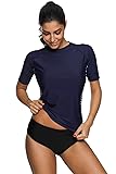 ATTRACO Womens Short Sleeve Rash Guard Top