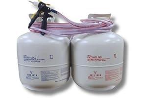 Vega Bond Open Cell Spray Foam Insulation Kit. 2-Part Spray Foam Sealant Kit for Thermal Barrier and Soundproofing. (1100 Sqft Coverage)