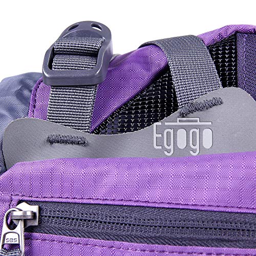 EGOGO Travel Sport Waist Pack Fanny Pack Bum Bag Hiking Bag with Water Bottle Holder S2209 (Purple)