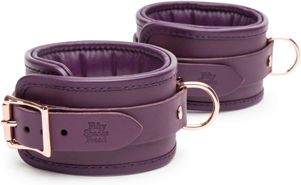 Fifty Shades Freed Cherished Collection Leather Ankle Cuffs, Multicolour - Image 4