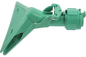NUOBESTY Mop Handle Replacement Clamp Head with Plastic Grip for Floor Cleaning Mop and Kitchen Bathroom Use