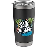 Salty Attitude Sarcastic Attitude Personality |---- Stainless Steel Insulated Tumbler