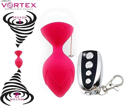 Vortex Dual Motor Kegel Ball Exerciser With Jolt For Pelvic Floor Muscle Tightening Strengthening Beginner To Advanced Exercises Guide And