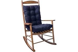 Jaysydd Rocking Chair Cushion Seat Cushions Home Collection Rocking Chair Pads 2 Piece Thick Navy 16.93x16.93/16.93x20.87
