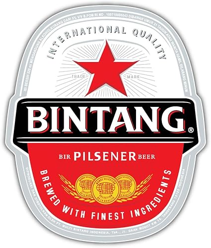 Amazon Com Bintang Bier Logo Sticker Car Bumper Decal 4 X 5 Home Kitchen