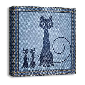 Canvas Wall Art Beautiful Jeans Fabric...