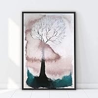 Framed Canvas Wall Art Abstract Trees Canvas Prints Home Artwork Decoration for Living Room,Bedroom - 16x24 inches