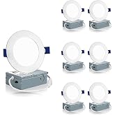 4-Pack 4" Ultra-Thin LED Recessed Lights With Night Light - 5CCT Selectable, Dimmable, IC Rated - View #4