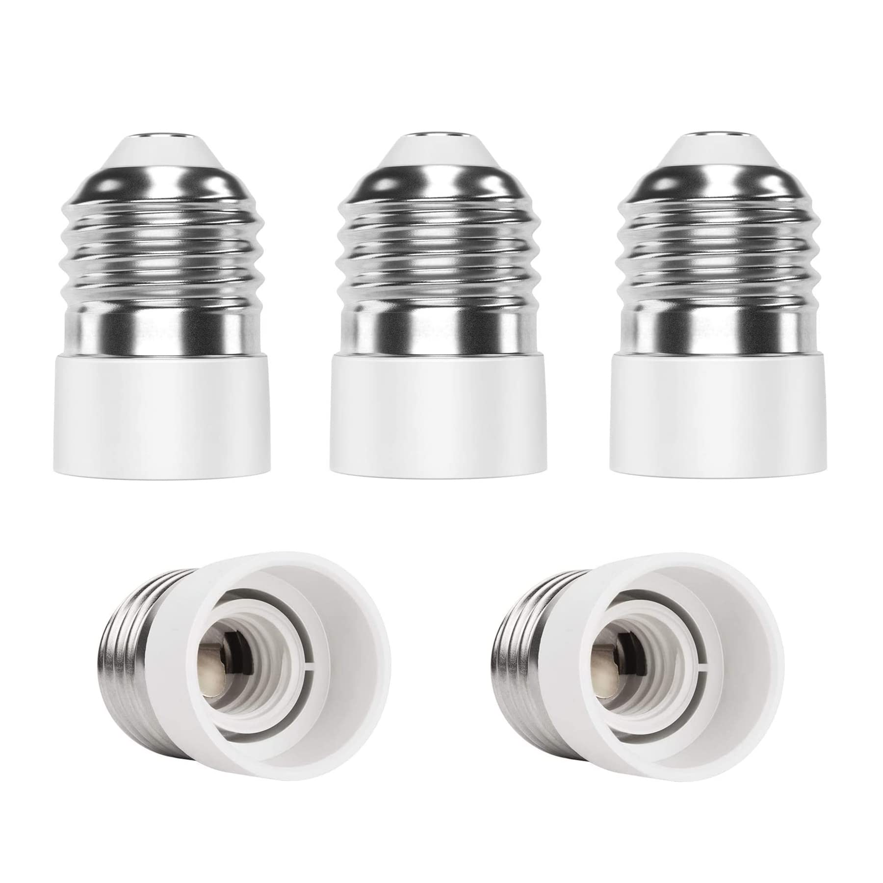 Hsthe Sea 5X E27 to E14 Socket Converter, Adapter Converter, Lamp Base, Lamp Socket Adapter, Lamp Adaptor for LED Lamps and Bulbs and CFL Lamps