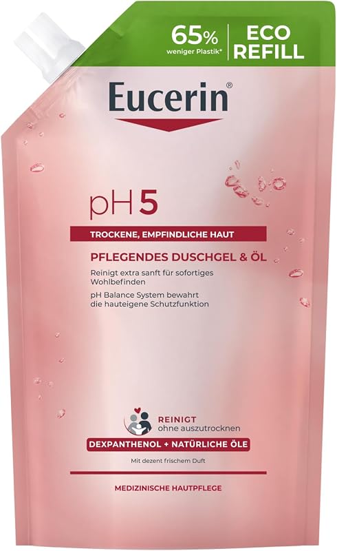 pH5 Pflegendes Duschgel und Öl, Seifenfreies Duschöl