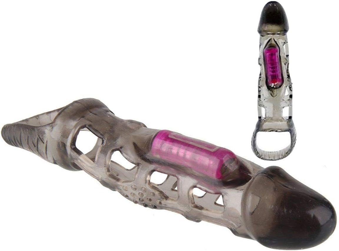 Seasongift Smoke Pulsating Extender Sleeve Girth Enhancer for Couple Trainer Toy Nicely 8501