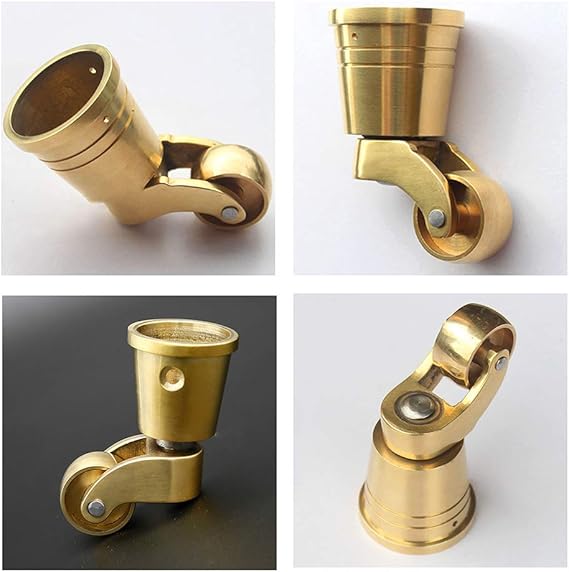 DGXQ Ø25mm Swivel Caster Wheels with a Round Cup,Piano