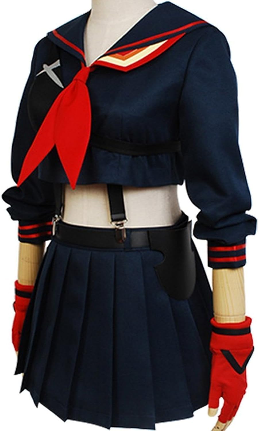 Ya-cos Halloween Girl's Battlesuit Ryuko Matoi Dress Outfit Cosplay Costume: Clothing