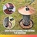 Artbirdfeeder Solar Bird Feeder Hanger, Solar Lantern Oriole Bird Feeder Bright Lighting Hanging Bird Feeder Waterproof LED Garden Light Dazzling Bronze Bird Feeders for Outside (Rainbow)