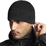 CQR Men's Fleece Tactical Beanie, Lightweight Army