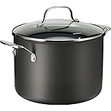 Cuisinart Chef's Classic Nonstick Hard-Anodized 8-Quart Stockpot with Lid,Black