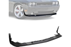 HECASA Front Bumper Lip Compatible with 2008-2014 Dodge Challenger Replacement for CH1095121 68109837AA Spoiler Splitter Body Kit PP Plastic Black