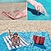 COSOON Beach Mat Sand Proof Rug Picnic Blanket - Sand Dirt & Dust disapper! - Fast Dry, Easy to Clean Perfect for the Beach, Picnic, Camping, Outdoor Events