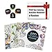 Weirdbeast 48 Art Colored Painting Pencils Set Drawing Pencils Kit + Portable Zippered Black Canvas Pencil Case for Kids/Adult with Sharpener and Coloring Book Gift