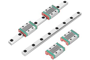 AILOOCEDI Linear Motion Rail with 2PCS MGN9B Rail Block, 150MM Linear Sliding Guideway, 9MM Width Linear Guide Rails for Most Automatic Equipment