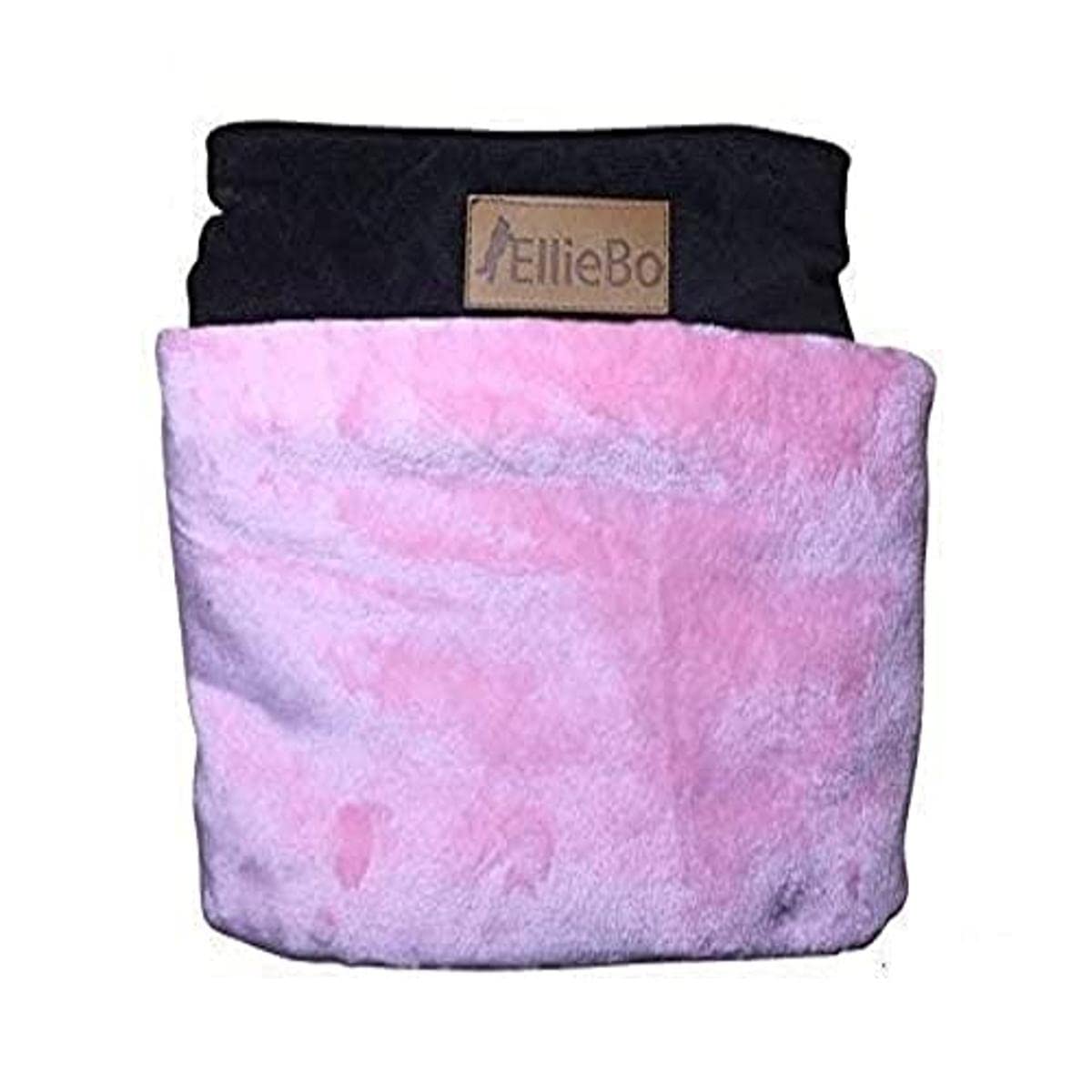 Ellie-Bo Large Dog Bed Cover for 36-inch Dog Cage/Crate - Brown Corduroy/Pink FauxFur