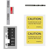 QYZZRS Generator Interlock Kit Compatible with Square D Homeline | Meter Main 150 or 200 amp Breaker,for Safe Usage of Portable Power During Outage,Professional and Interlock Kit