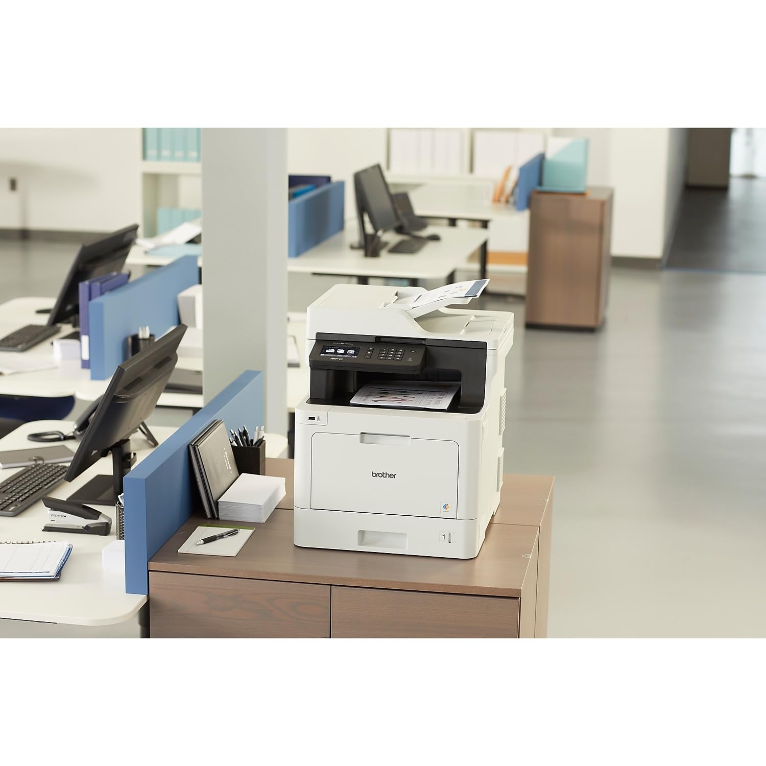 Brother Printer MFCL8610CDW Business Color Laser All-in-One with Duplex Printing and Wireless Networking, White, 21.2