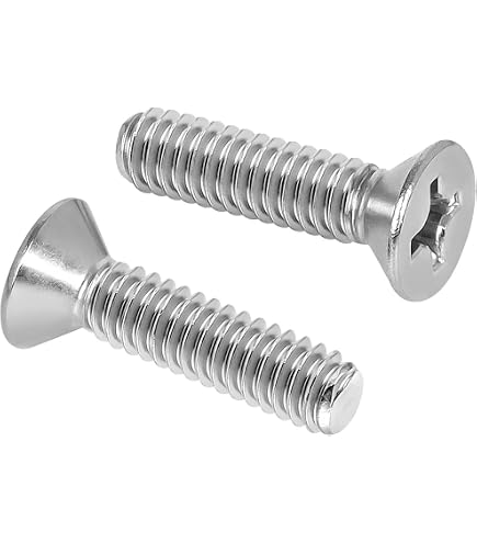 10-24 X 1\" Phillips Drive Flat Head Zinc Finish Steel Machine Screw