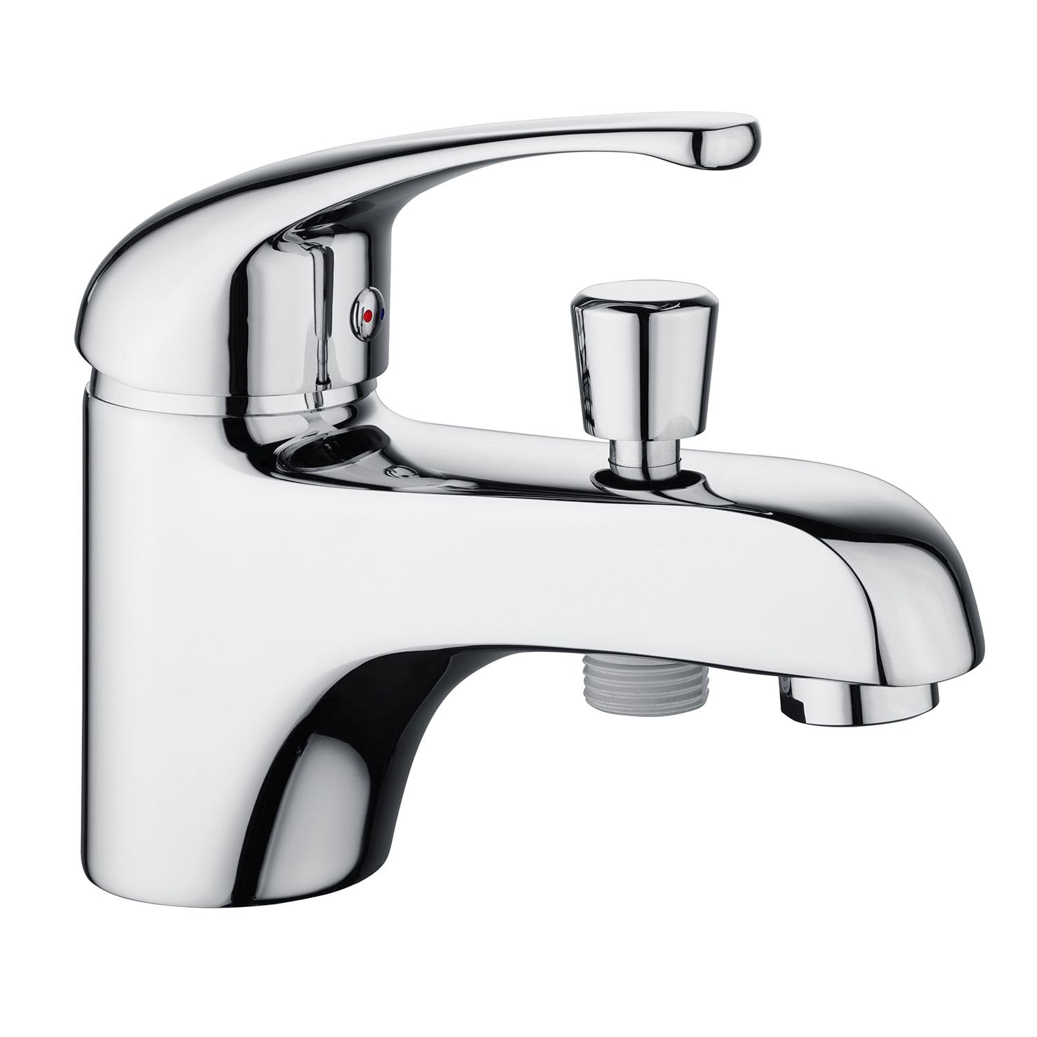 Edouard Rousseau - Cardiff Bath and Shower Mixer - Quick Filling, Eco-Stop Stop - 134 x 116 mm (Projection) - Chrome