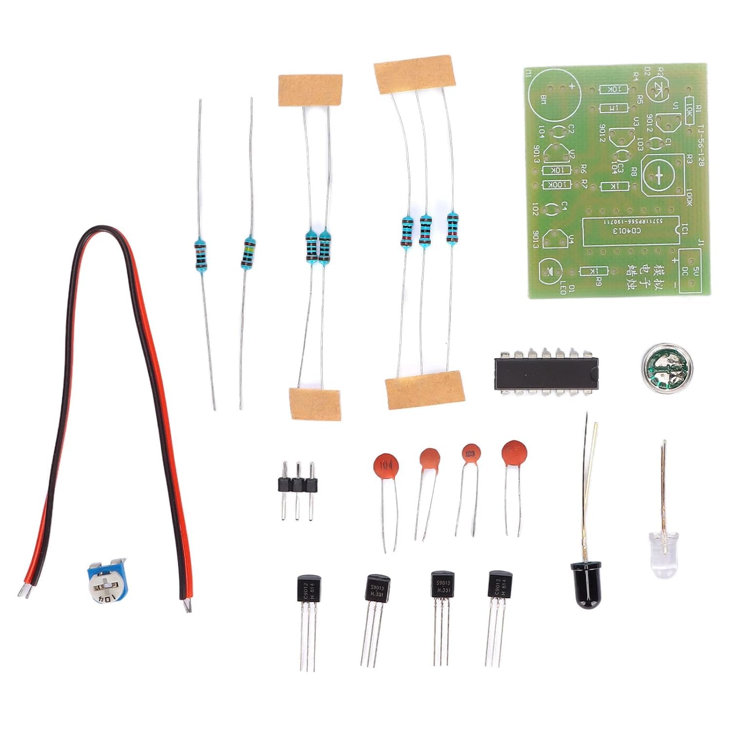 Analog Electronic Candle DIY Kit, Analog Electronic Candle Making Kit Ignition and Blow Control Simulation DIY Training Parts DC 5V, Candle Making