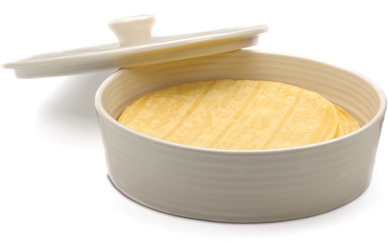 stoneware tortilla warmer