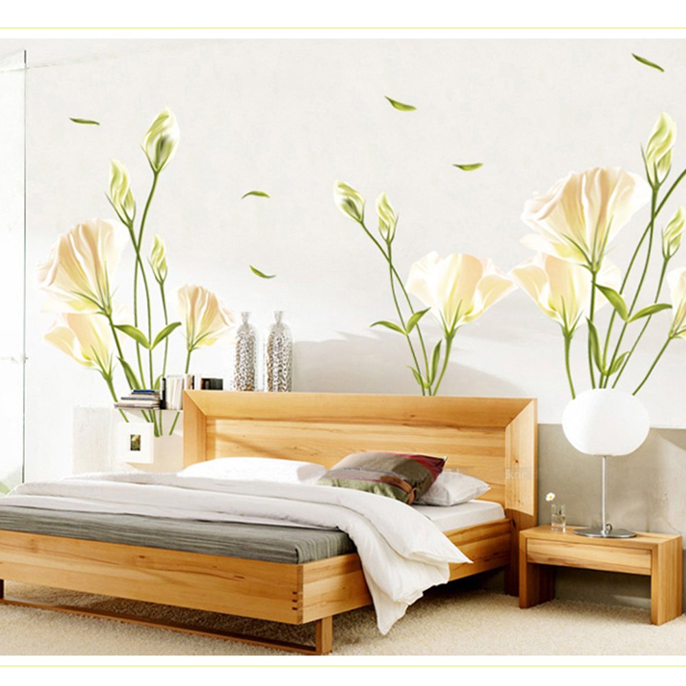 GigaMax(TM)Lilies Removable Wall Sticke Art Decals Mural