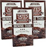 Tates Bake Shop, Brownie Thins Rich Chocolate Chip Gluten Free, 5 Oz (Pack of 3)