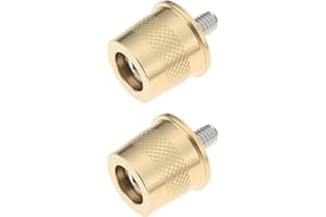 YINETTECH 1 Pair 12V Battery Short Brass Terminal Adapter D22X17.5 M6 Compatible with XS Power 580 Automotive Battery Taper C