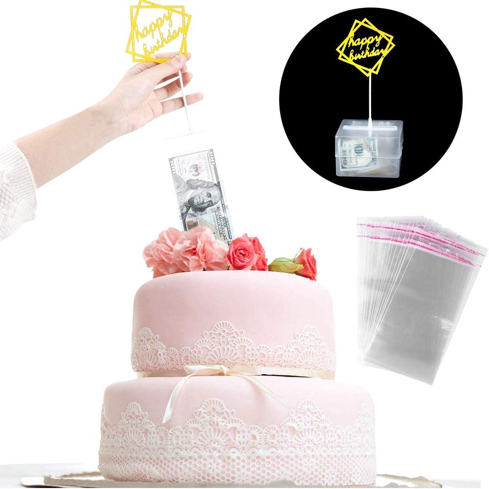 Avec Sacs Transparents Tirelire Gateau Reutilisable Deer Platz Gateau Atm Gateau Tirelire Tirelire Pour Les Fournitures De Fete Danniversaire Surprise Cadeau Tirelires Cuisine Maison Centroarco Com