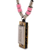 HOHNER Mini Harmonica Necklace Pink